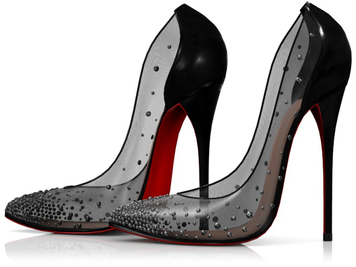 Garbaggio // Strass Pumps - Black