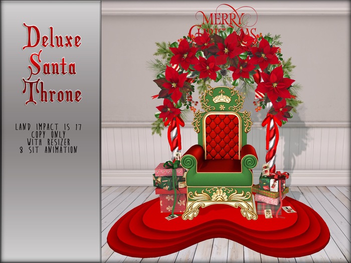 Boudoir Christmas-Deluxe Santa Throne
