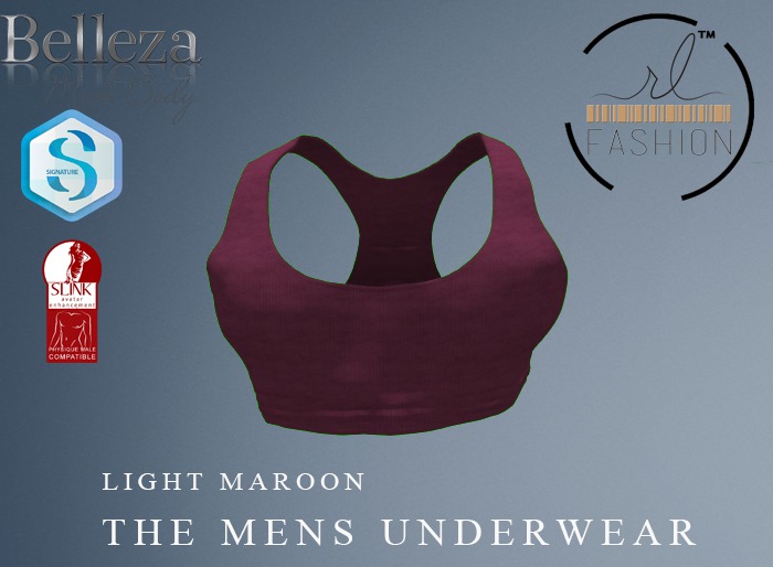 The Mens Striped Tank Top Light Maroon