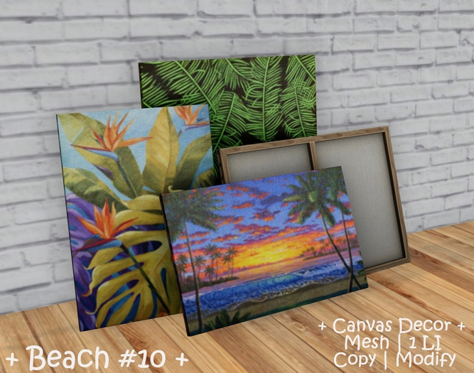 || When I'm Bored || Decor || 100% Mesh || Canvas || Beach #10