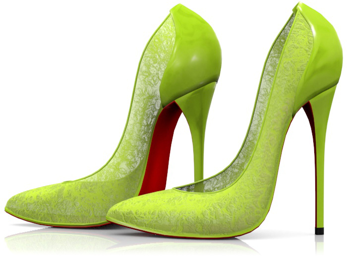 Garbaggio // Boudoir Pumps - Lime