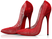 Garbaggio // Boudoir Pumps - Red