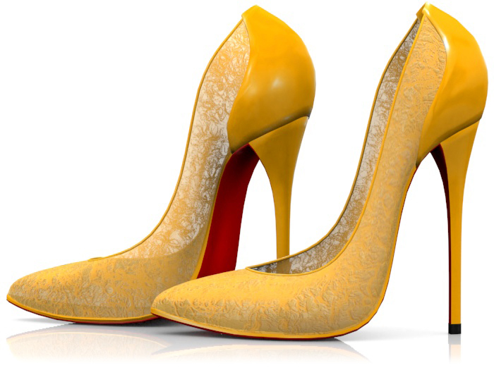 Garbaggio // Boudoir Pumps - Yellow