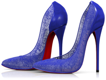 Garbaggio // Boudoir Pumps - Blue