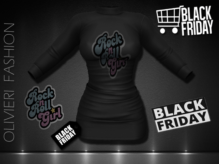DRESS - BLACK FRIDAY - ROCK  GIRL