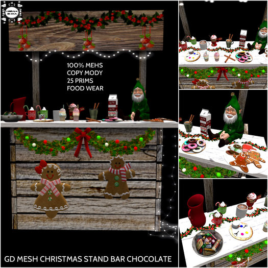 GD MESH CHRISTMAS STAND BAR CHOCOLATE
