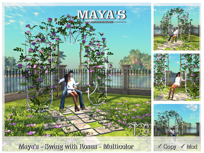 Mayas - Swing with Roses - Multicolor PG - Animations