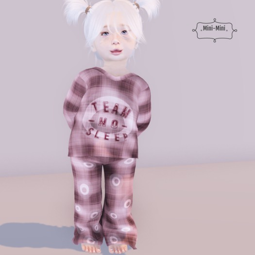 {Mini-Mini} Team No Sleep Pajamas - Pink - Bebe
