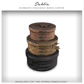 Dahlia - Plymouth - Stackable Boxes - Copper
