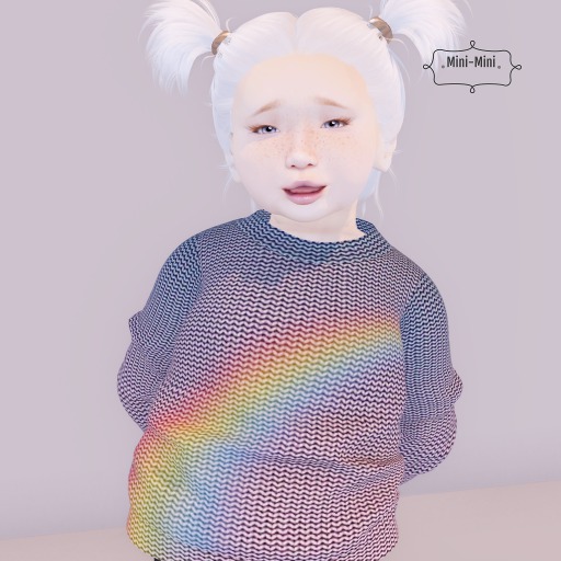 {Mini-Mini} Rainbow Sweater Pink (add)
