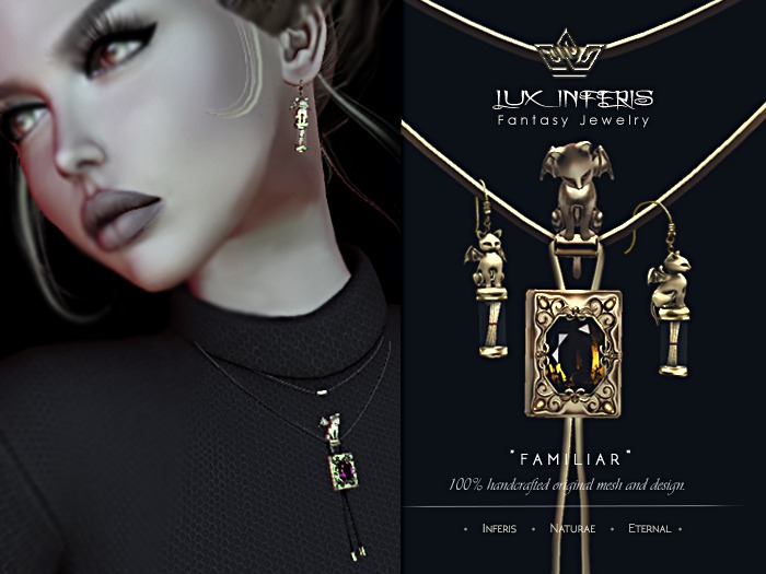 Lux Inferis: Fantasy Spell Necklace - FAMILIAR