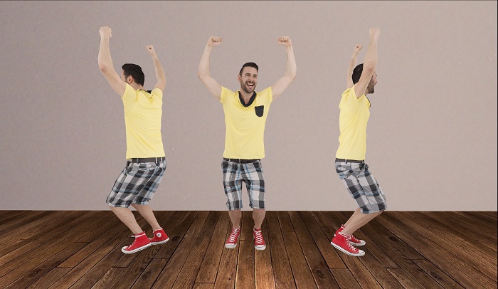 Dummy [40] - man celebrating