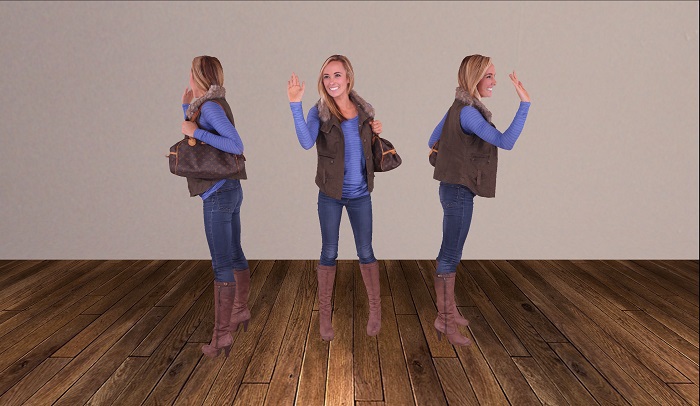 Dummy [42] - woman waving 2