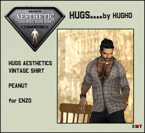HUGS AESTHETICS VINTAGE SHIRT PEANUT