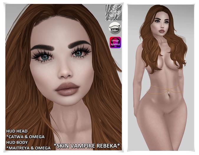 *.::Damn&Sweet::.* Omega & Catwa Skin Vampire Rebeka