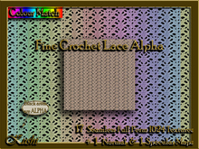 Fine Crochet Lace Alpha Textures