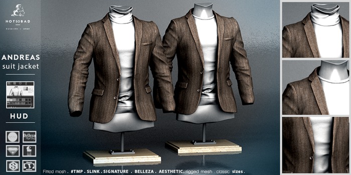 not so bad . mesh . ANDREAS suit jacket . 