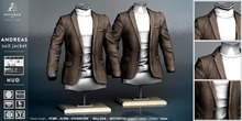 not so bad . mesh . ANDREAS suit jacket . mocha herringbone