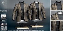 not so bad . mesh . ANDREAS suit jacket . check brown