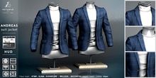 not so bad . mesh . ANDREAS suit jacket . check blue