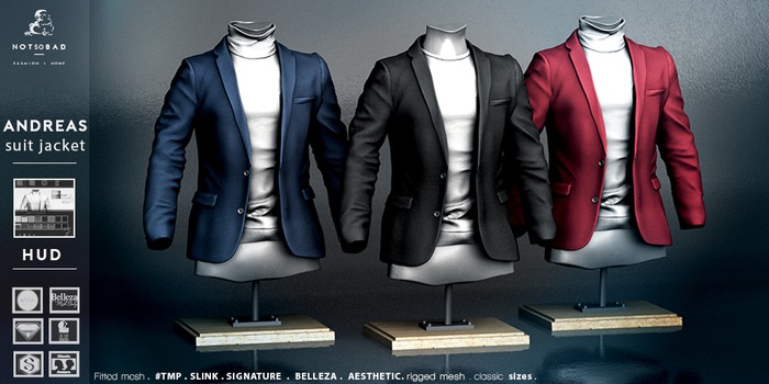 not so bad . mesh . ANDREAS suit jacket . 