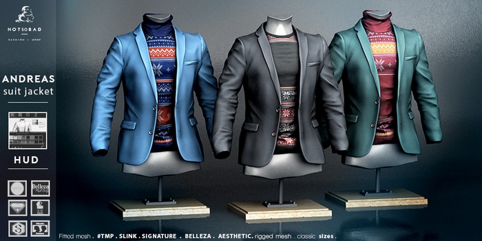 not so bad . mesh . ANDREAS suit jacket . full pack 1.3