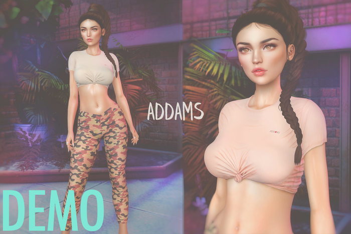 Addams "Lexi" Mesh T-Shirt #DEMO