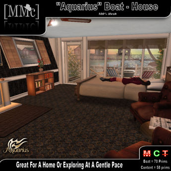 Second Life Marketplace - [MMc] Aquarius House-Boat