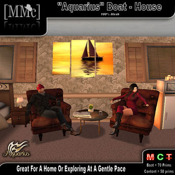 Second Life Marketplace - [MMc] Aquarius House-Boat
