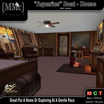Second Life Marketplace - [MMc] Aquarius House-Boat