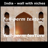 India - wall with niches - texture