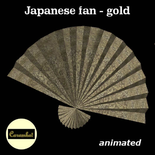 Japanese fan - gold