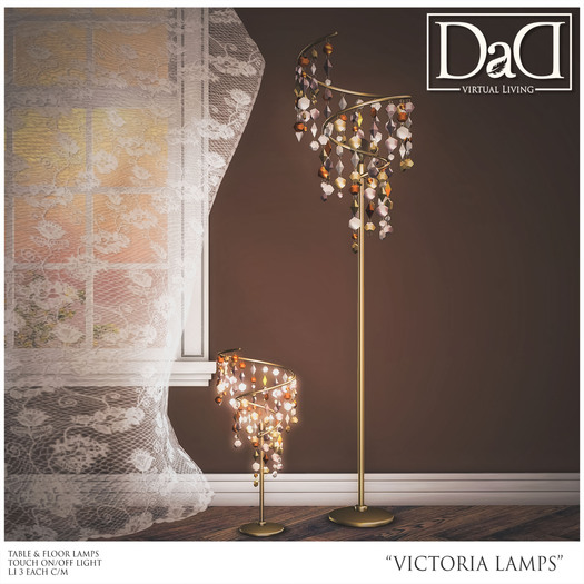 "Victoria Table & Floor Lamp" 