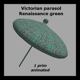Victorian parasol Renaissance green