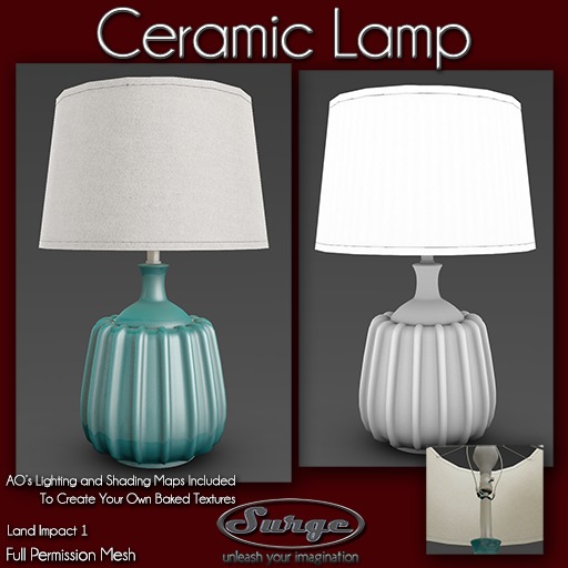 Ceramic Lamp - Full Perm Mesh