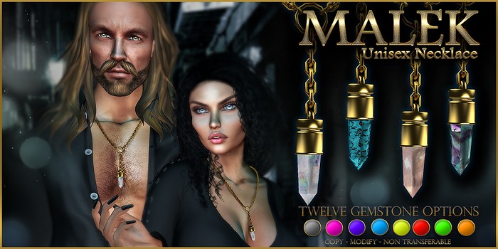 VENGE - Unisex Necklace - Malek in Gold 