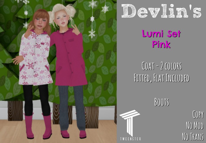 Devlin's - Tweenster - Lumi Set (Pink)