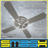 SMASH - Overhead Fan with Lights (Whitewash) BOXED
