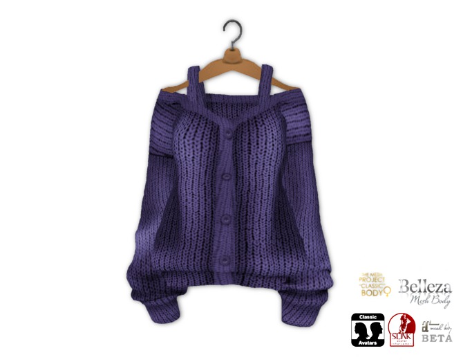 {amiable}Mesh Oversized Knit Cardigan04