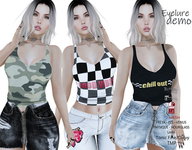 Eyelure Back Tie Top   DEMO