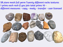 SR.store mesh full perm Twenty different rocks textures