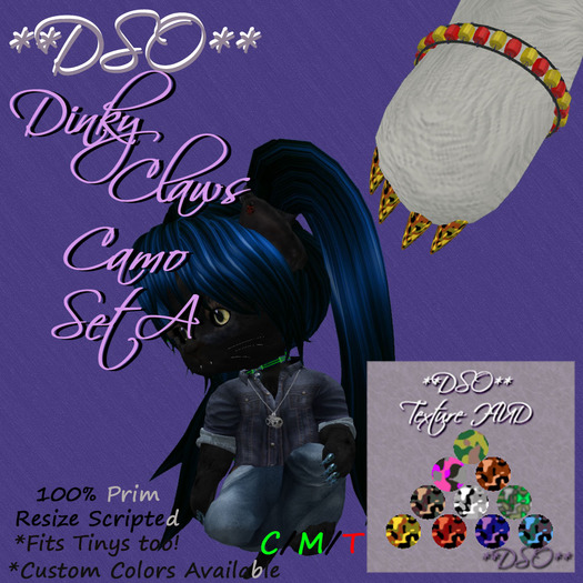**DSO** Dinky Claws - Camo Set A (Boxed)