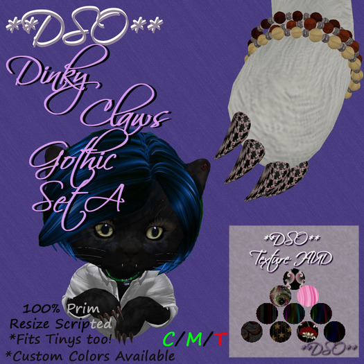 **DSO** Dinky Claws - Gothic Set A (Boxed)