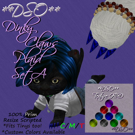 **DSO** Dinky Claws - Plaid Set A (Boxed)