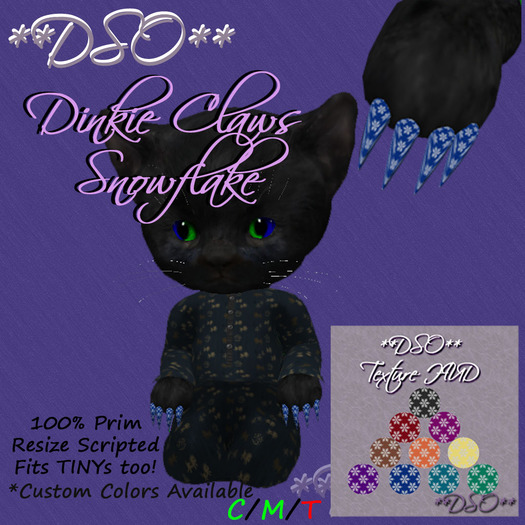 **DSO** Dinky Claws - Snowflake (Boxed)