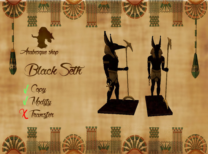 *~^~Arabesque Shop~^~* Black Seth
