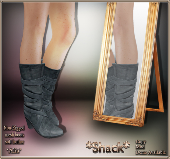 *Shack* Alia Boots - Blue