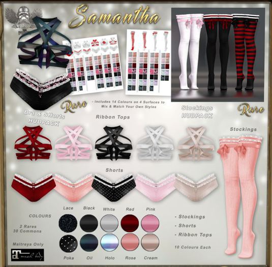 [The Forge] Samantha Stockings, Red