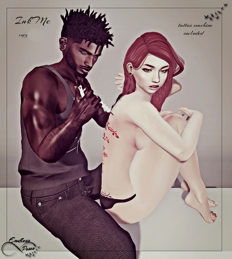 InkMe Pose (with tattoo machine)