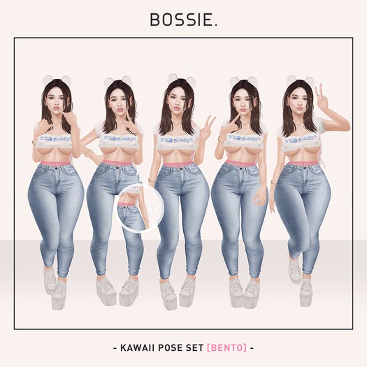 Bossie. kawaii pose set [bento] (wear me)